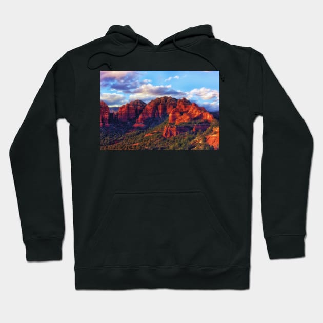 Cliffs of Sedona at Sunset Hoodie by briankphoto